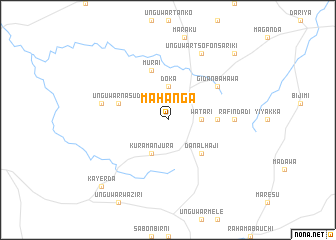 map of Mahanga