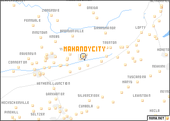 map of Mahanoy City