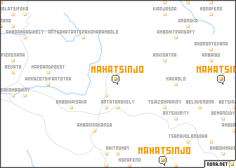 map of Mahatsinjo