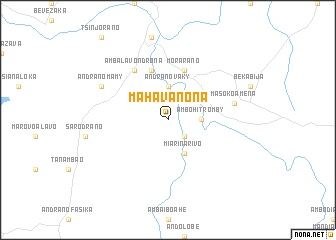 map of Mahavanona