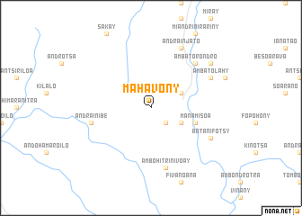 map of Mahavony