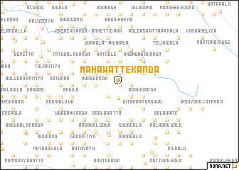 map of Mahawattekanda