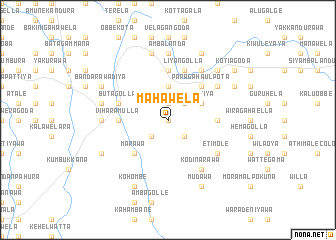 map of Mahawela