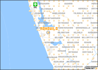 map of Mahawila