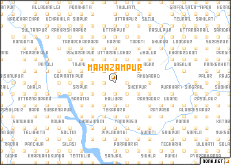 map of Mahazampur