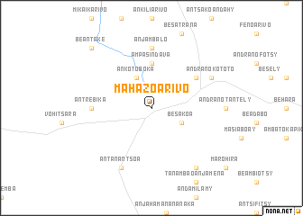map of Mahazoarivo