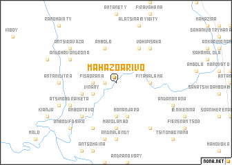 map of Mahazoarivo