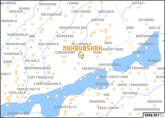 map of Mahbūb Shāh