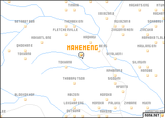 map of Mahemeng