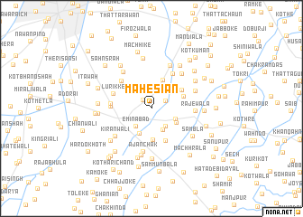 map of Mahesiān