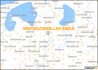 map of Māhforūz Maḩalleh-ye Bālā