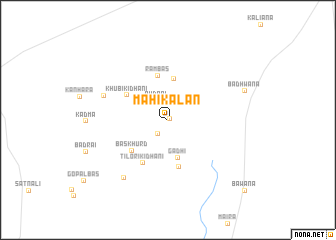 map of Māhi Kalān