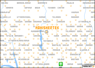 map of Mahishertek