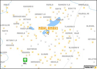 map of Mahlamäki