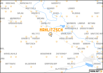 map of Mahlitzsch