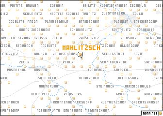 map of Mahlitzsch