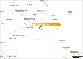 map of Maḩmūdābād-e Tāzeh Kand