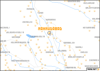 map of Maḩmūdābād