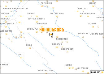 map of Maḩmūdābād