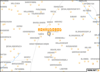 map of Maḩmūdābād