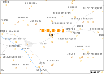 map of Maḩmūdābād