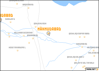 map of Maḩmūdābād