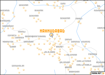 map of Maḩmūdābād