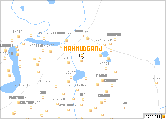 map of Mahmūdganj