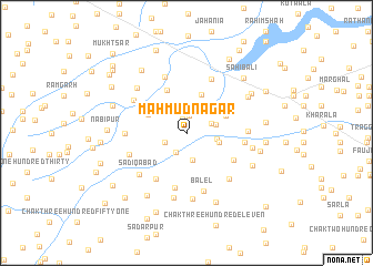 map of Mahmūdnagar