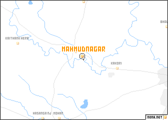 map of Mahmūdnagar