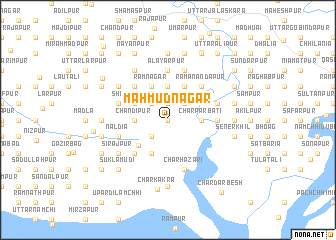 map of Mahmūdnagar