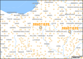 map of Mahotière