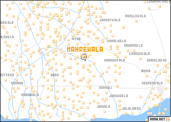 map of Mahrewāla