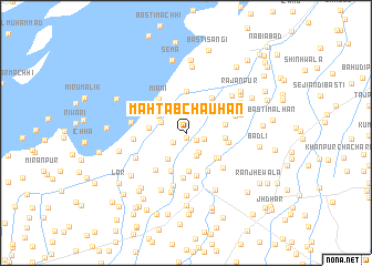 map of Mahtāb Chauhān