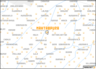 map of Mahtābpura