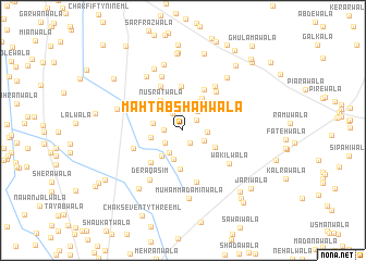 map of Mahtāb Shāhwāla