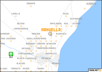 map of Mahuella