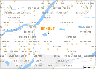 map of Måhult