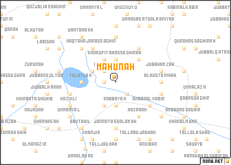 map of Maḩūnah