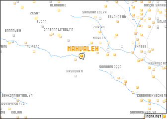 map of Mahvaleh