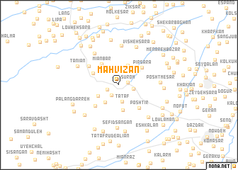 map of Mahvīzān