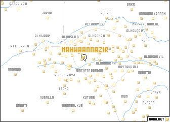 map of Maḩwá an Nāz̧ir