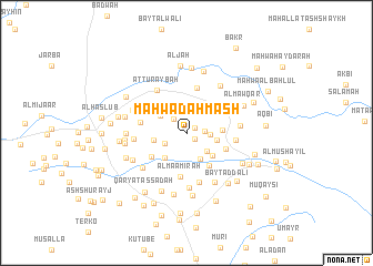 map of Maḩwá Dahmash