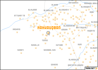 map of Maḩwá ‘Uqbān