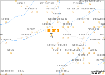 map of Maiano