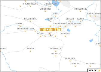 map of Măicăneşti