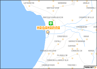 map of Maida Marina