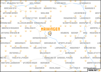 map of Maihingen