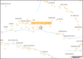 map of Maimīnai Qabr