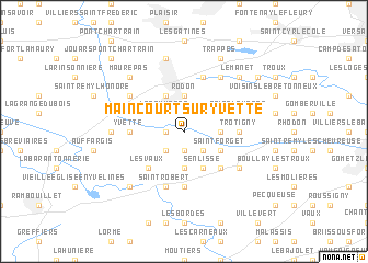 map of Maincourt-sur-Yvette